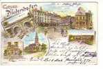 57 DIEDENHOFEN  !!! CPA 108 !!! Gruss Aus Didenhofen ...Litho  ..TOP - Thionville