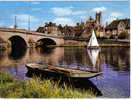 Carte Postale  89.  Villeneuve-sur-Yonne  Le Pont Sur L'Yonne Et L'église Notre-Dame - Villeneuve-sur-Yonne