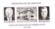 MONACO 1987  50° DELL´O.E.T.P. UFFICIO DELLE EMISSIONI DI FRANCOBOLLI, BF*** - Other & Unclassified
