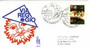 ITALIA FDC "VENETIA" 1973 CARNEVALE DI VIAREGGIO. VIAGGIATA - Carnavales