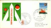 ITALIA FDC "VENETIA" 1975  IMPRESE SPAZIALI ITALIANE. VIAGGIATA - Europe