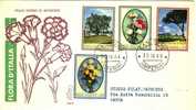 ITALIA FDC "VENETIA" 1966  FLORA 1° SERIE. VIAGGIATA - Légumes