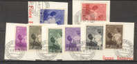 Belgique   447/454  Ob TB Sur Peit Fragment Ob Expo Oostende 1937 - Usados