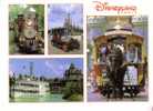 DISNEYLAND  PARIS - Les Transports - 4 Vues - Disneyland