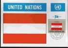 CPJ Nations Unies 1982 Drapeaux Autriche - Enveloppes