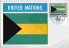 CPJ Nations Unies 1984 Drapeaux Bahamas - Enveloppes