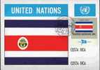 CPJ Nations Unies 1981 Drapeaux Costa Rica - Omslagen