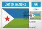 CPJ Nations Unies 1981 Drapeaux Djibouti - Covers