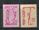 ES591A - ROMANIA 1955, Pallavolo Volley : Serie N. 1380/1381  *** - Neufs