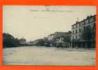 ROMANS 1916 PERSPECTIVE DE LA PLACE D ARMES CACHET AU DOS HOPITAL TEMPORAIRE MILITAIRE BOURG DE PEAGE CARTE EN BON ETAT - Romans Sur Isere