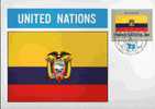 CPJ Nations Unies 1984 Drapeaux Equateur - Covers