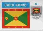 CPJ Nations Unies 1985 Drapeaux Grenade - Enveloppes