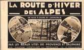 Région ALPES * La Route D’hiver De NICE à DIGNE Et Grenoble * Très Beau Carnet Complet De 30 Cartes En GRAVURE De A.Moll - Rhône-Alpes