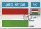 CPJ Nations Unies 1980 Drapeaux Hongrie - Briefe