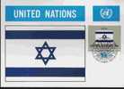 CPJ Nations Unies 1983 Drapeaux Israël - Enveloppes