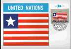 CPJ Nations Unies 1985 Drapeaux Liberia - Briefe