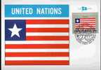 CPJ Nations Unies 1985 Drapeaux Liberia - Enveloppes