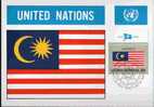 CPJ Nations Unies 1982 Drapeaux Malaisie - Omslagen