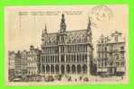 BRUXELLES, BELGIQUE - GRAND´PLACE,MAISON DU ROI, MARCHÉ AUX FLEURS - ANIMÉE - CIRCULÉE EN 1935 - - Marchés