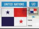 CPJ Nations Unies 1981 Drapeaux Panama - Omslagen