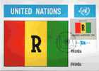 CPJ Nations Unies 1980 Drapeaux Rwanda - Briefe
