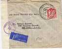 NZ001/Stamp Duty 4 Sh. Provisorium Auf Zensurbrief N.Y. USA - Cartas & Documentos