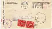 NZ011/ Zensurbrief N. USA M. Nachporto  14. Jly 1942 - Storia Postale