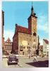 Jolie CP Allemagne Bavière Würzburg Altes Rathaus - Hôtel De Ville Mairie - Tour Et Horloge Vieille Voiture - A Circulée - Wuerzburg