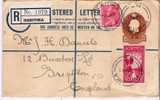 NZ039/ 1934, Einschreiben-GA Mit Zusatzfrankatur. - Postal Stationery