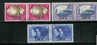 SWA 1945 Cancelled Stamp(s) Coronation 246-251 #554 - Namibië (1990- ...)