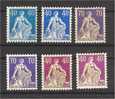 SWITZERLAND, HELVETIA 40 And 70 C, 6 UNUSED STAMPS, ALL LIGHT HINGED - Neufs