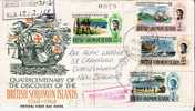 Bro029/  SALOMONEN - FDC-Einschreiben, 1968, Entdeckung (Brief, Cover, Letter, Lettre) - Islas Salomón (...-1978)