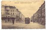 Brussel:Boulevard Maurice Lemonnier, Met TRAM-zie 2 Scans - Bruxelles-ville