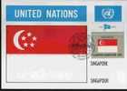 CPJ Nations Unies 1981 Drapeaux Singapour - Briefe