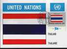 CPJ Nations Unies 1981 Drapeaux Thailande - Briefe