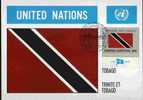 CPJ Nations Unies 1981 Drapeaux Trinité Et Tobago - Enveloppes