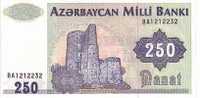 AZERBAÏJAN   250  Manat   Non Daté (1992)    Pick 13b     ***** BILLET  NEUF ***** - Azerbeidzjan