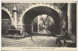 Serrieres : La Rue De L Eglise - Serrières