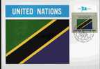 CPJ Nations Unies 1984 Drapeaux Tanzanie - Briefe