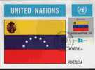 CPJ Nations Unies 1980 Drapeaux Venezuela - Briefe