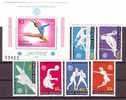 ROMANIA  1976, JEUX OLYMPIQUES DE MONTREAL  BLOCK AND 6 STAMPS Perforated,MNH,OG. - Sommer 1976: Montreal