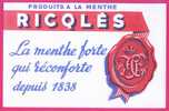 1129 - BUVARD - PRODUIT A LA MENTHE  -  RICQLES - A