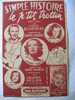 PARTITIONS EN FRANCAIS SIMPLE HISTOIRE LE P'TIT TROTTIN  FOX GAI  /GUY BERRY/G.PLANA /L.MARGY/I. DE TREBERT - Liederbücher