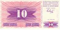 BOSNIE HERZEGOVINE   10 Dinara   Daté Du 01-07-1992   Pick 10a    ***** BILLET  NEUF ***** - Bosnia And Herzegovina