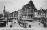 59..TOURCOING..LA GRANDE PLACE ET STATION DE TRAM..MAGASIN ST CHRISTOPHE 1919 - Tourcoing