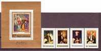 Romania 1973 Mi.Block 106,SET 3129/32,Paintings,Exhibit Ions Philatelique SOCFILEX III ** MNH,OG. - Gravuren