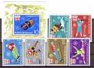 ROMANIA  1976 OLYMPIC  INNSBRUCK´76,Mi.3312/17 + Bl.128,MNH,OG. - Jockey (sobre Hielo)