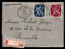 683+685 Op Aangetekende Brief Met Stempel DOUR - Lettres & Documents