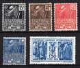 France Serie Nº 270 / 274 Luxe ** - Unused Stamps