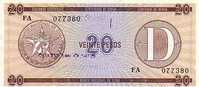 CUBA   20 Pesos Non Daté   Pick FX36   ***** QUALITE  AUNC ***** - Cuba